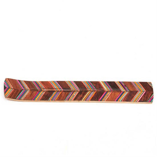 Natural Colored Wood Incense Burner DISC