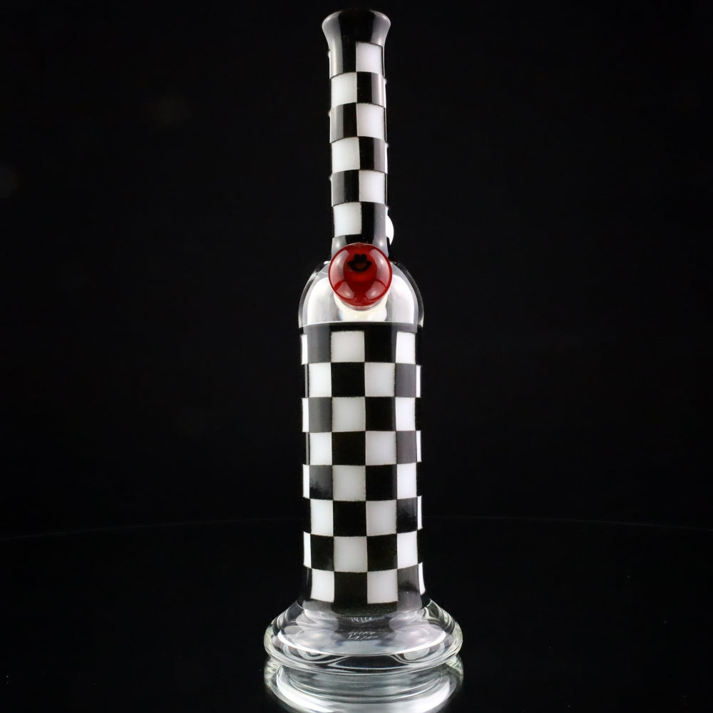 Niko Cray Black & White Sand Blasted Checkered Pattern Tube