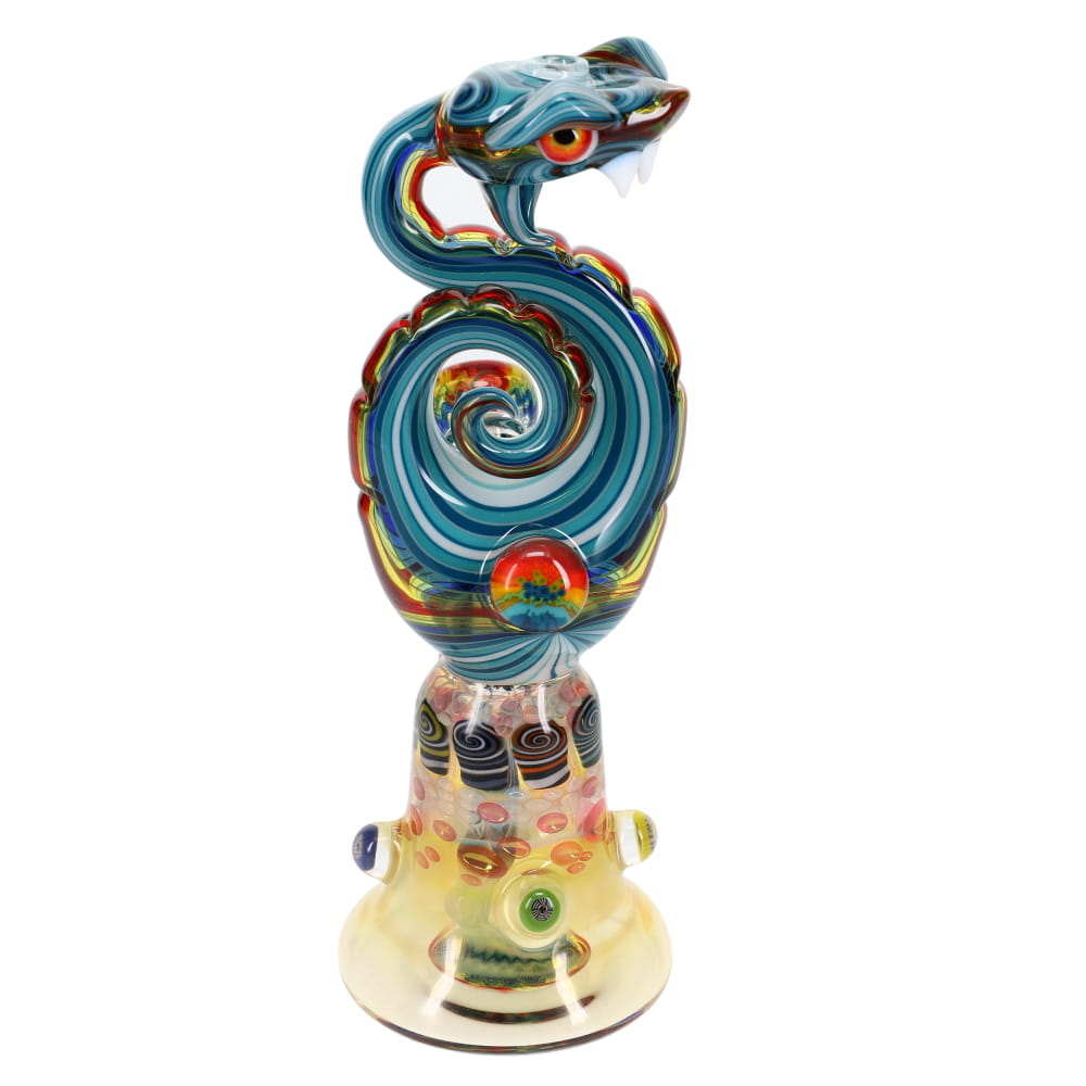 Niko Cray X Chunk Glass X Cowboy Glass Rainbow Snake Beaker