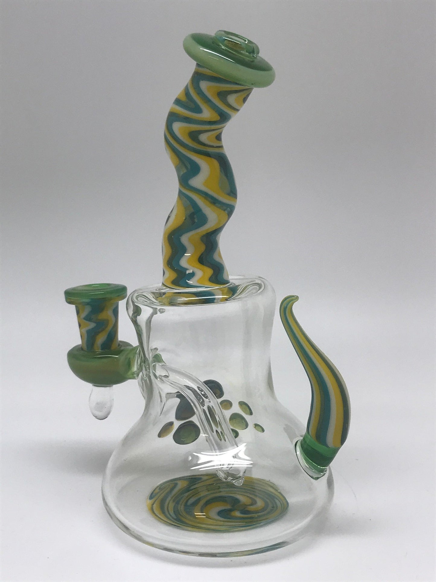 Ninja Pancakes Glass Green Linework Rig