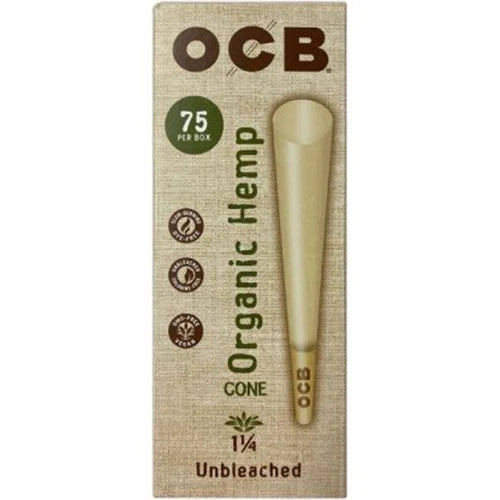 OCB Organic 1.25 Cones 75 pack