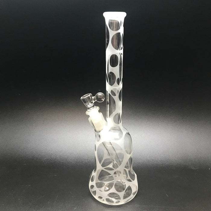 Oddball Glass Sandblasted Flower 26mm Tube