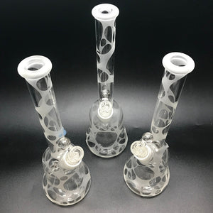 Oddball Glass Sandblasted Flower 26mm Tube