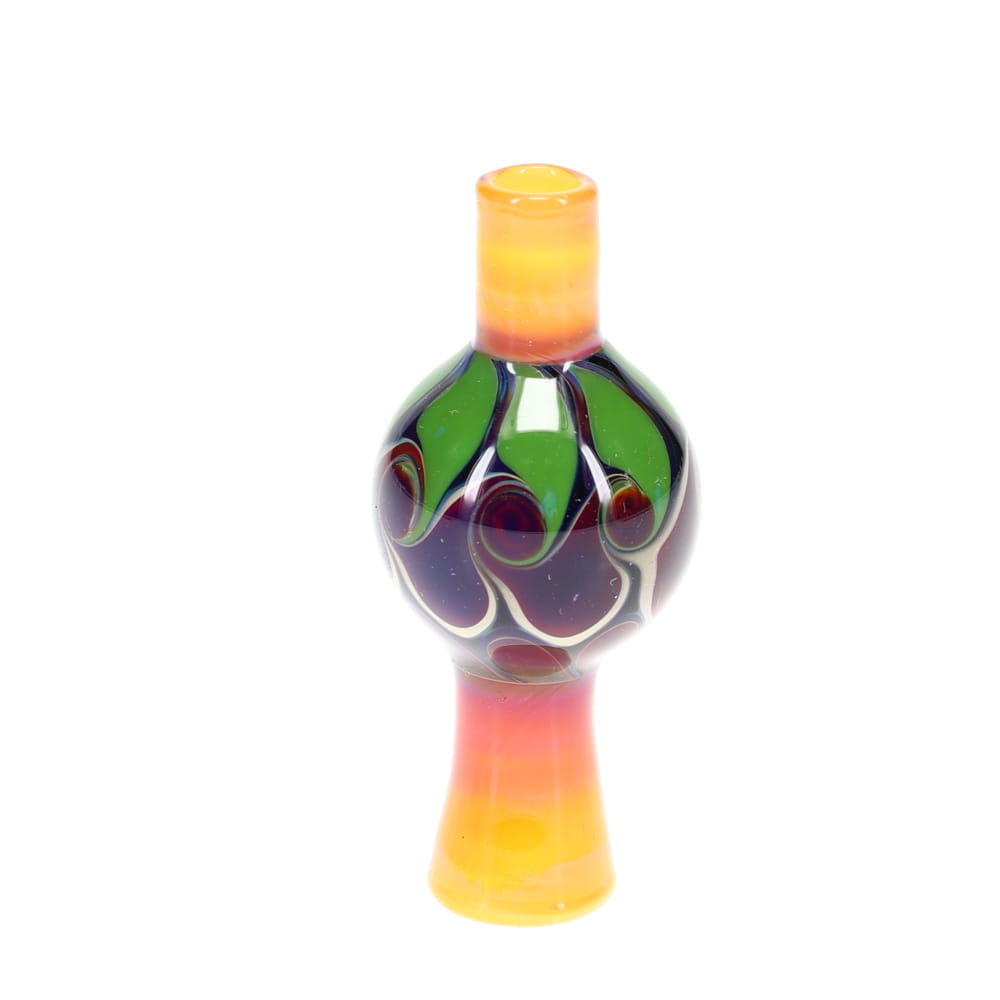 P.A. Jay Glass Amber Green Bubble Cap