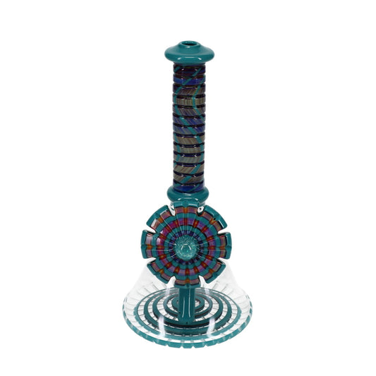 P.A. Jay Glass Turquoise Worked Beaker