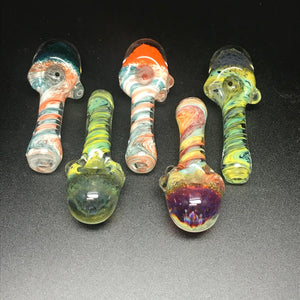 Pluganug Glass Honeycomb Frit Twist Pipe