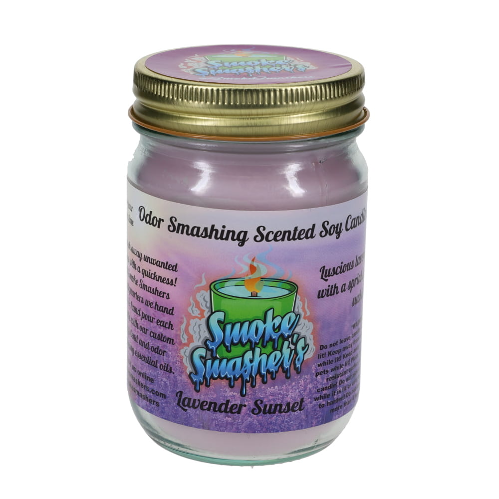 Smoke Smashers Odor Smashing Scented Soy Candle - Lavender Sunset