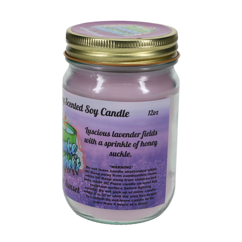 Smoke Smashers Odor Smashing Scented Soy Candle - Lavender Sunset