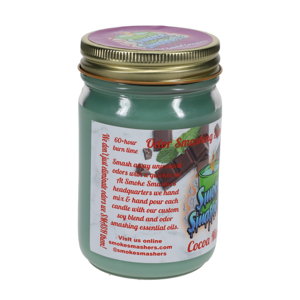 Smoke Smashers Odor Smashing Scented Soy Candle - Cocoa Mint