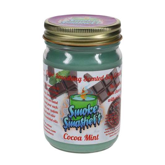 Smoke Smashers Odor Smashing Scented Soy Candle - Cocoa Mint