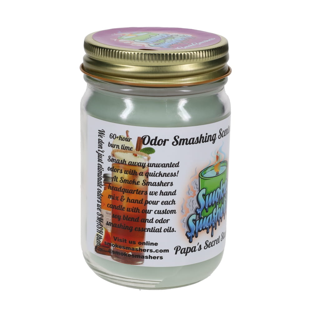 Smoke Smashers Odor Smashing Scented Soy Candle - Papa's Secret Stash