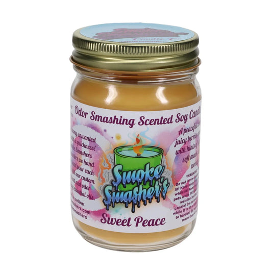 Smoke Smashers Odor Smashing Scented Soy Candle - Sweet Peace