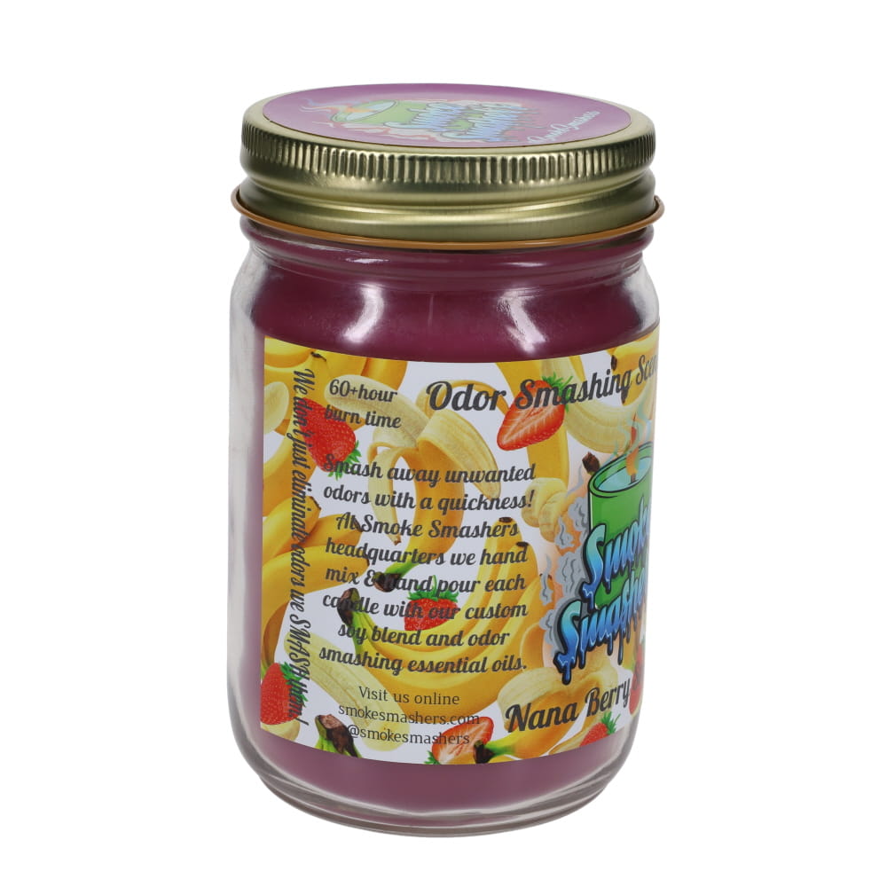 Smoke Smashers Odor Smashing Scented Soy Candle - Nana Berry Smash