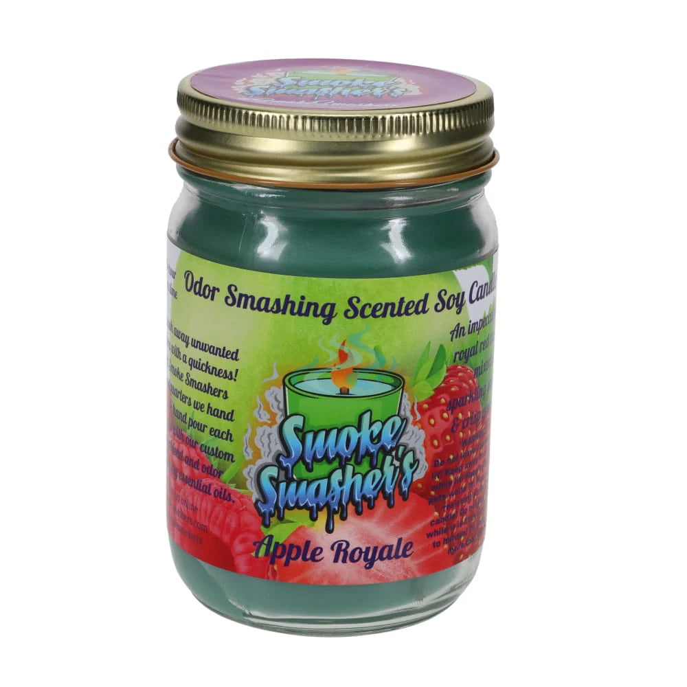 Smoke Smashers Odor Smashing Scented Soy Candle - Apple Royal