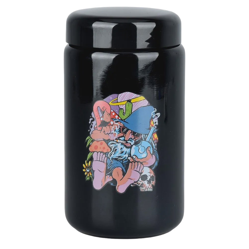 Pulsar 420 UV Large Screw Top Jar - Flamingo Wizard