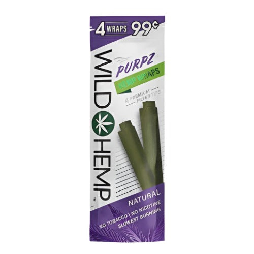 Wild Hemp Purpz Wraps 4 pack