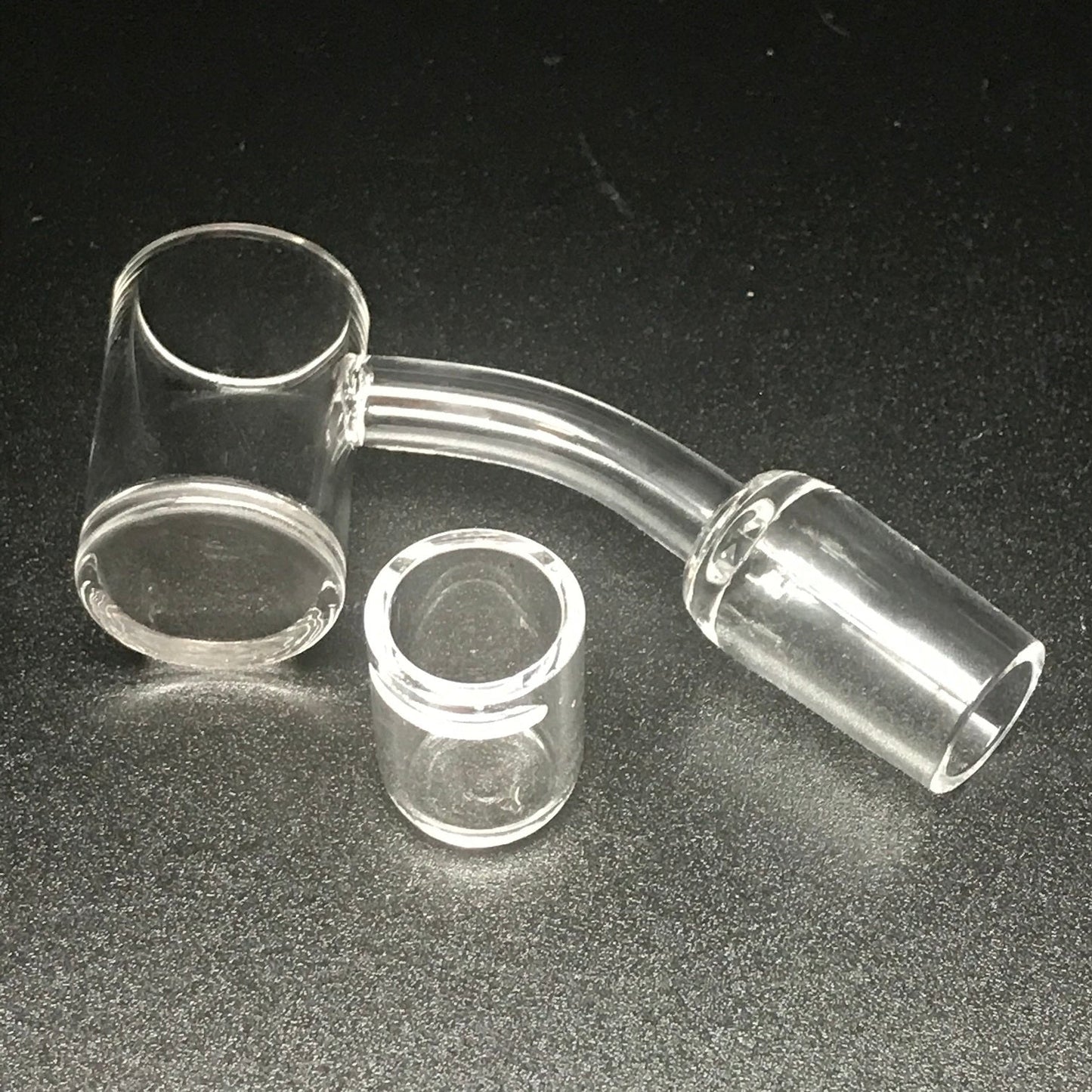 Quartz Banger – 14mm Male 90° 25mm Cup with Slitted Insert SALE