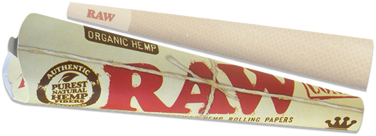 RAW Organic Hemp Kingsize Cones 3 Pack SALE