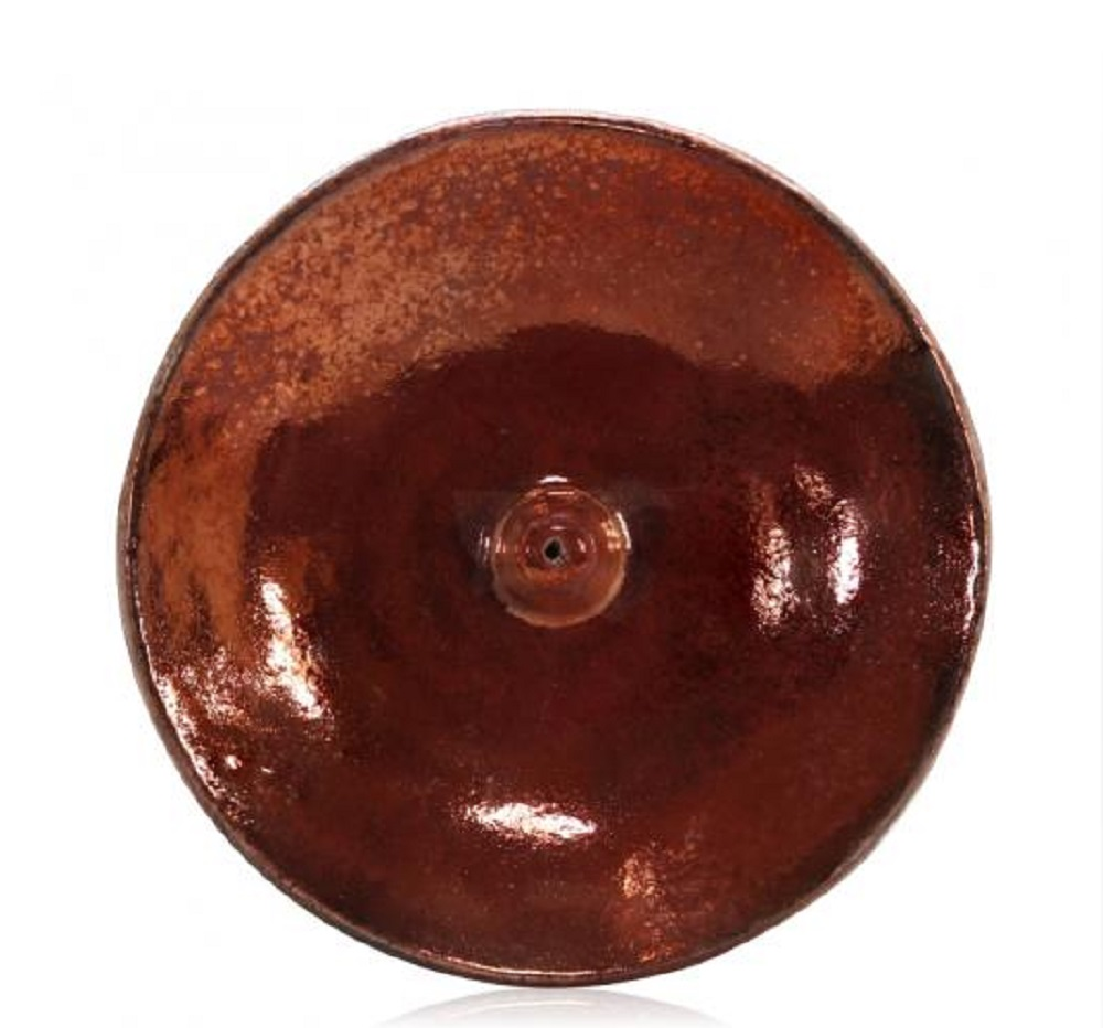 Raku Potteryworks Red Copper Incense Burner SALE