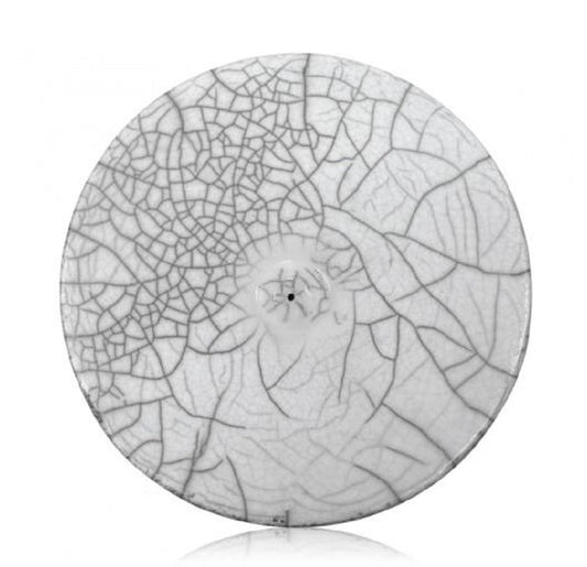 Raku Potteryworks White Crackle Incense Burner SALE