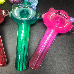 Raymond Bray Glass Glitter Liquid Filled Pipe