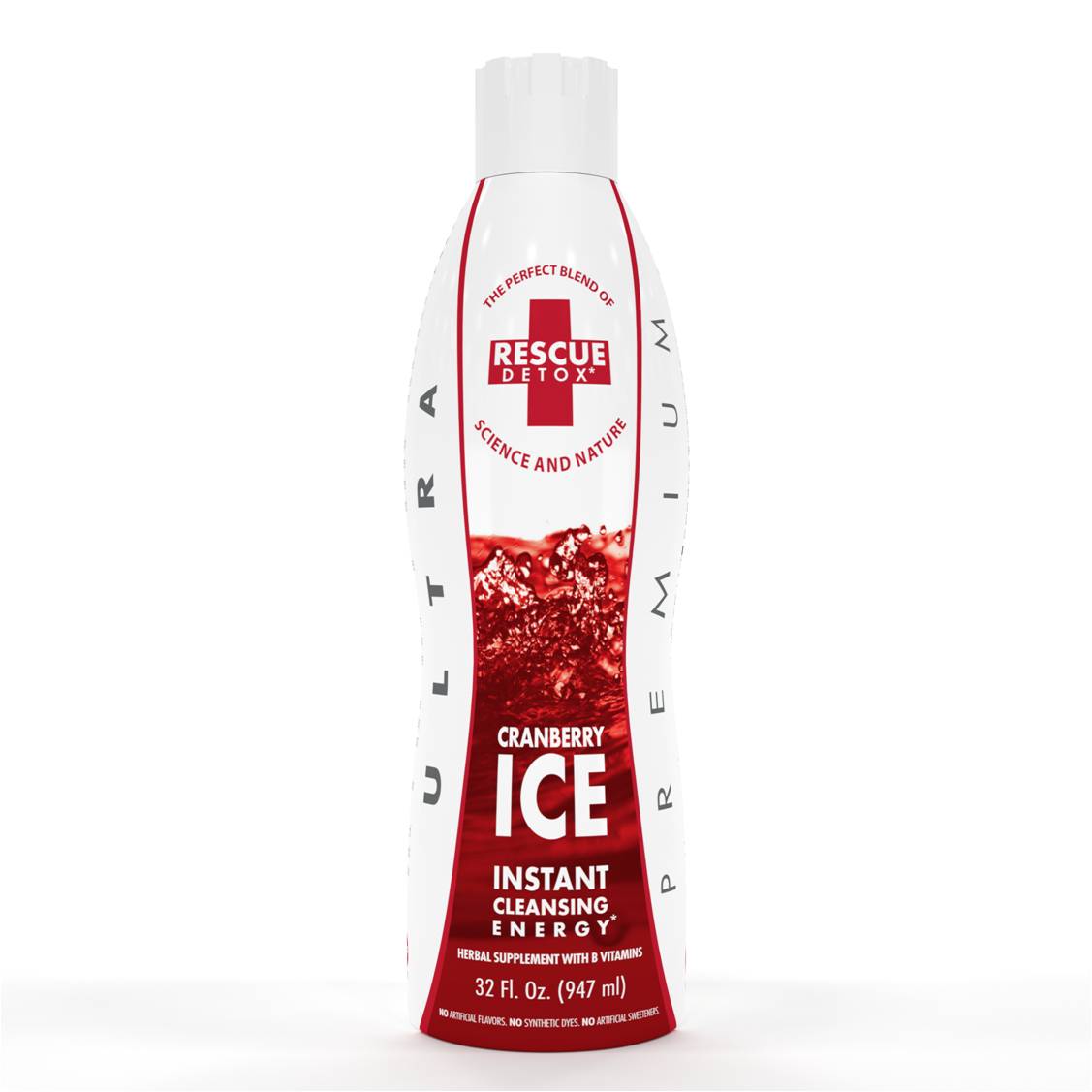 Rescue Detox Ice Cranberry 32 oz