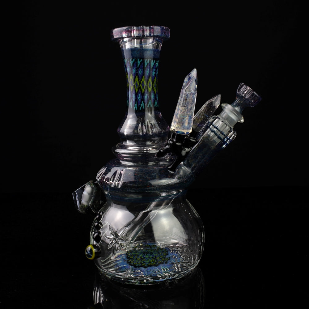 Rotational Science Crystal Bubble Base Water Pipe