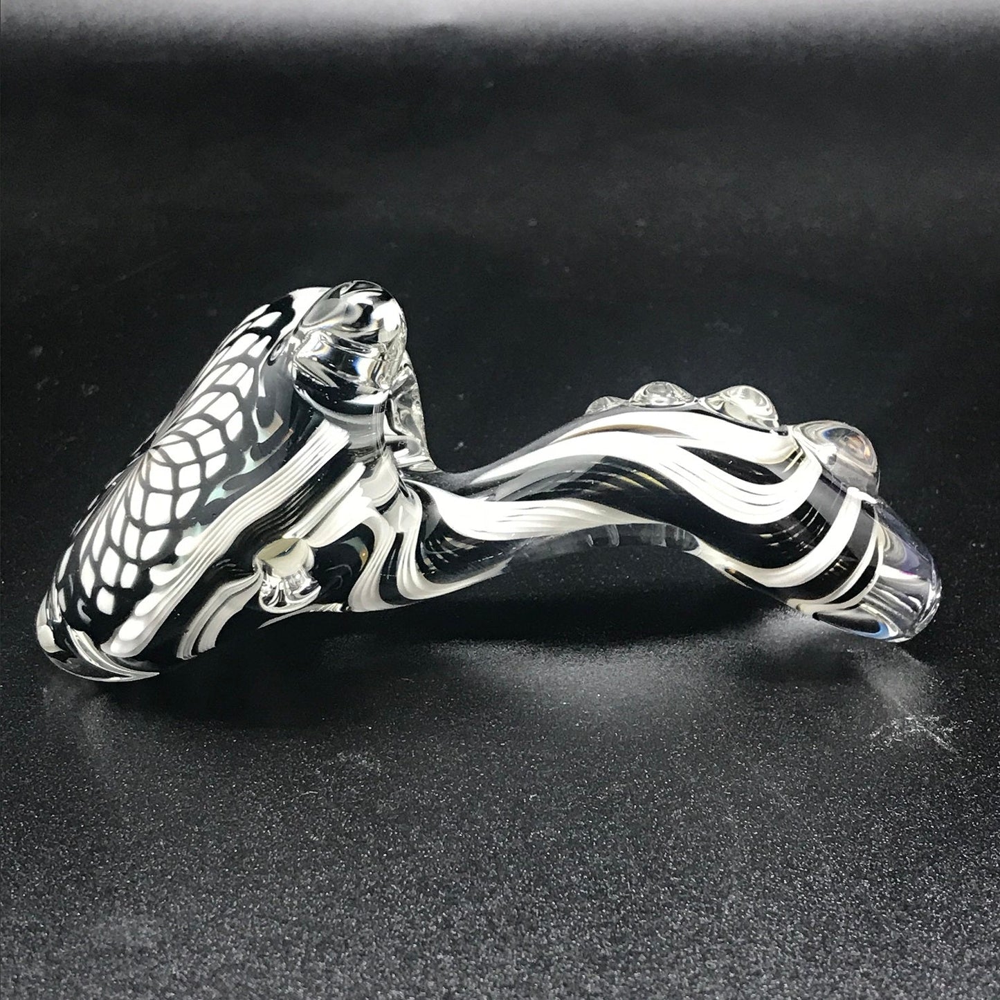 Rotational Science Glass Black and White Fillacello Twist Sherlock