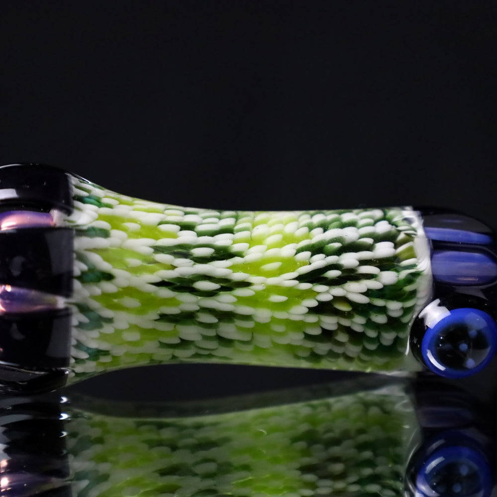 Rotational Science Glass Cold Worked Peyote Stich Chillum #28