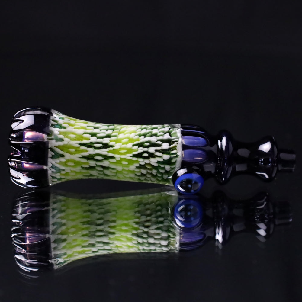 Rotational Science Glass Cold Worked Peyote Stich Chillum #28