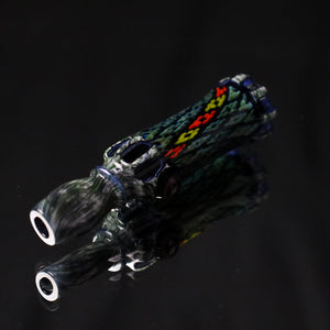 Rotational Science Glass Cold Worked Peyote Stich Chillum #17