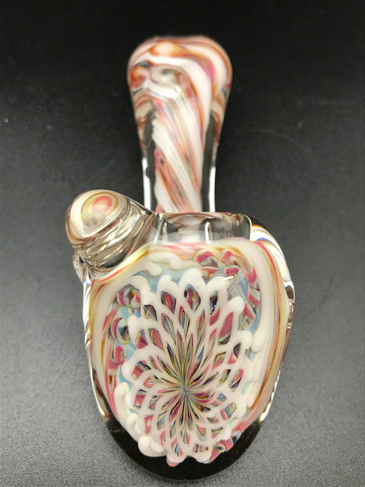 Rotational Science Glass Fillacello Twist White Sherlock