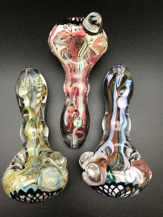 Rotational Science Glass Large Old School Assorted Colors Pipe