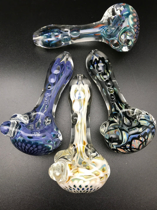 Rotational Science Glass Large Ratticello Assorted Colors Spoon