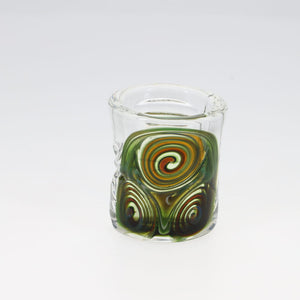 Rotational Science Glass Worked Cut Shot Glass