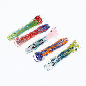 Rotational Science Glass Zig Zag Mixed Color Chillum