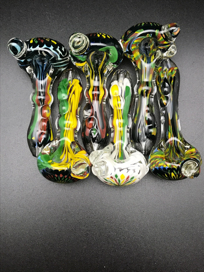 Rotational Science Glass Zig Zag Rasta Pipe