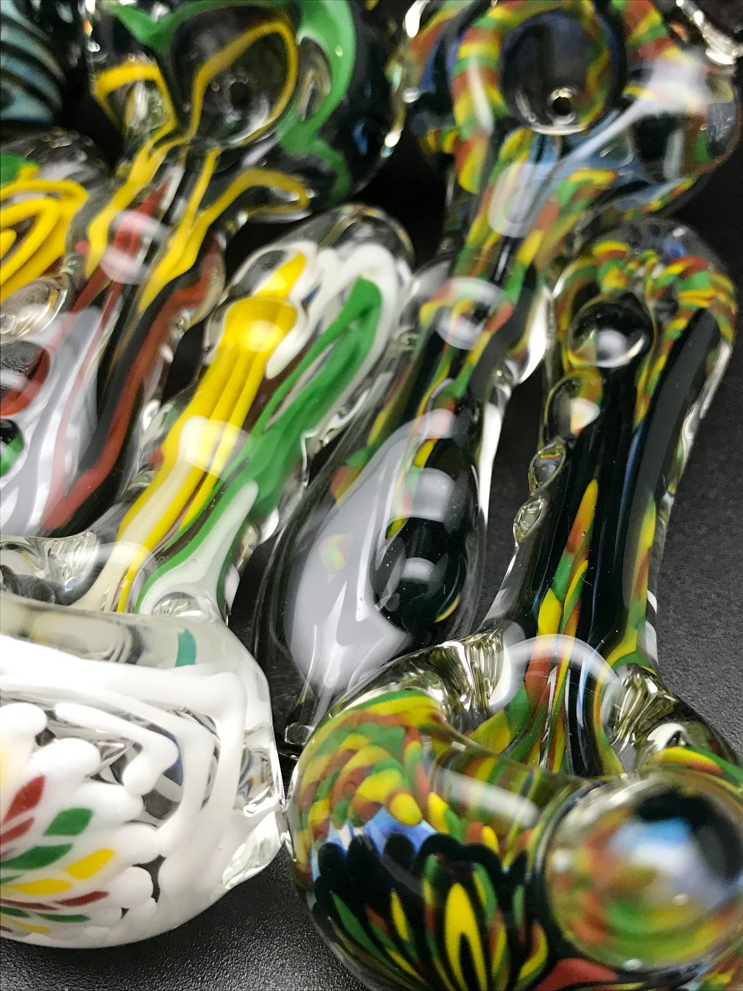 Rotational Science Glass Zig Zag Rasta Pipe