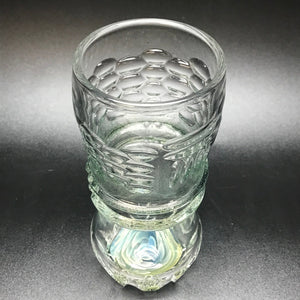 Rotational Science Hand Carved Double Maria Frit Drinking Glass