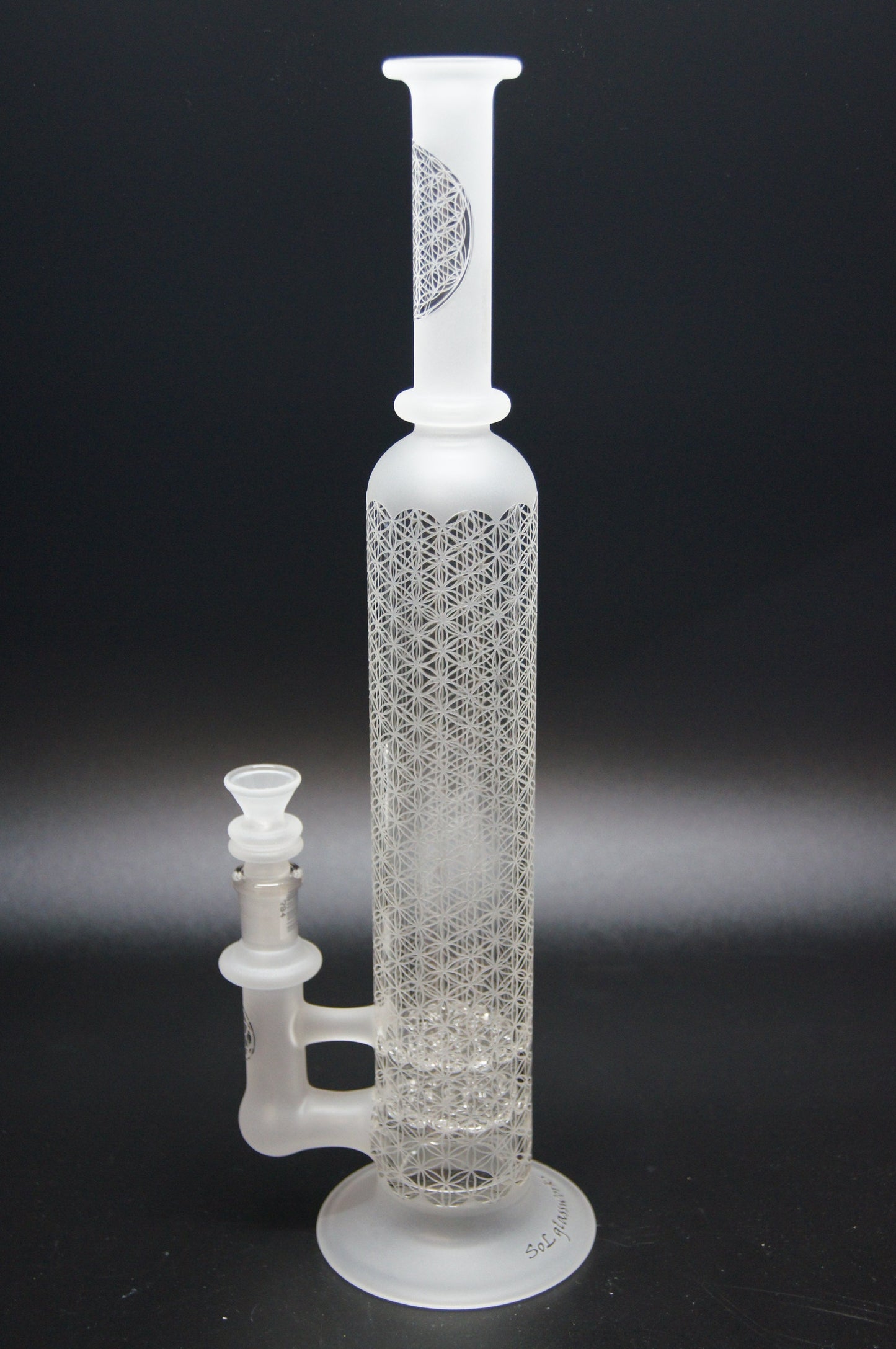 Seed of Life Glass Sacred G Lace Disc Tube