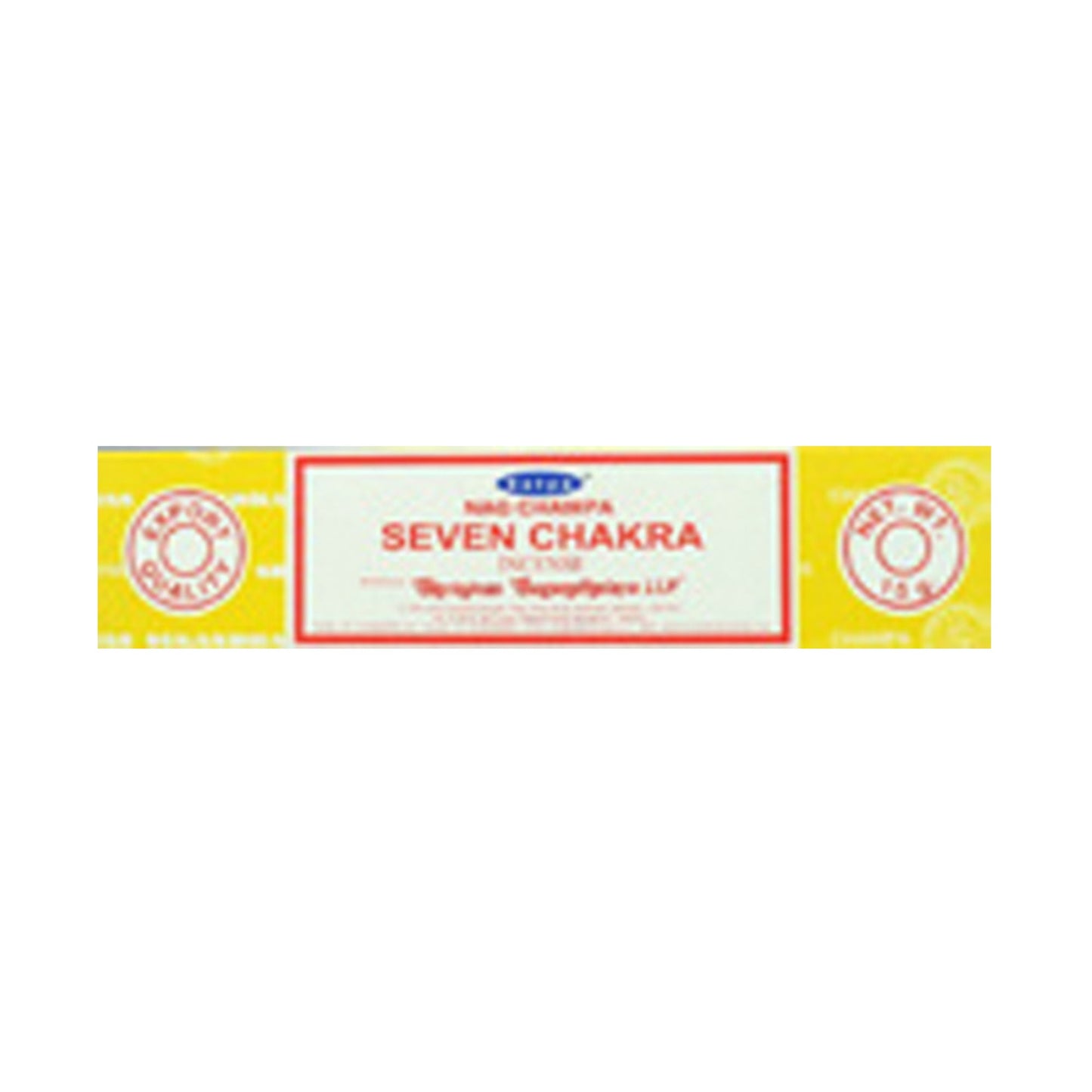 Seven Chakra 15g Satya Incense Sticks