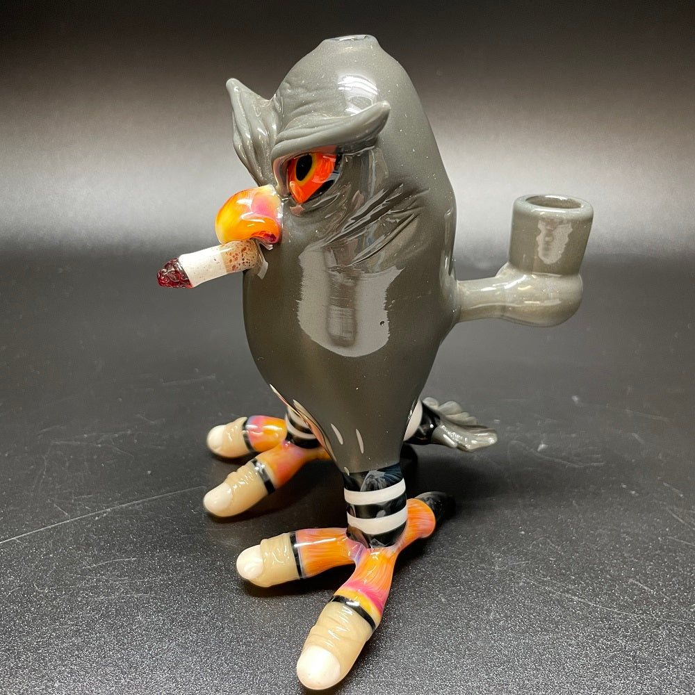 Shackman Glass x Ouchkick Collab Owl Bubbler