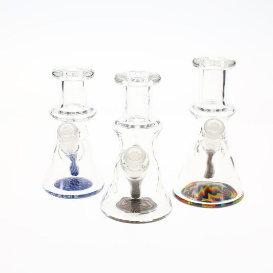 Sky Hizzy Mini Clear & Worked Beaker