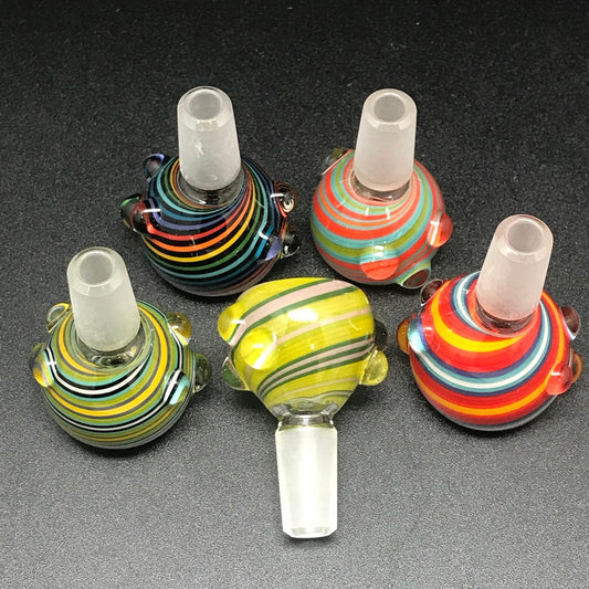 Spiral Color Push Bowl 14mm Slide