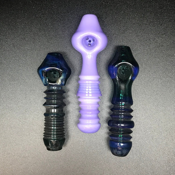 Str8 Glass Ribbed Multi Hole Pipe