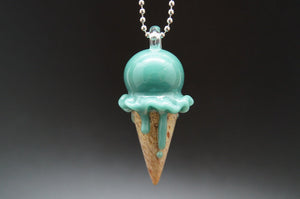 Sweet Shop Glass Mini Ice Cream Cone Pendant