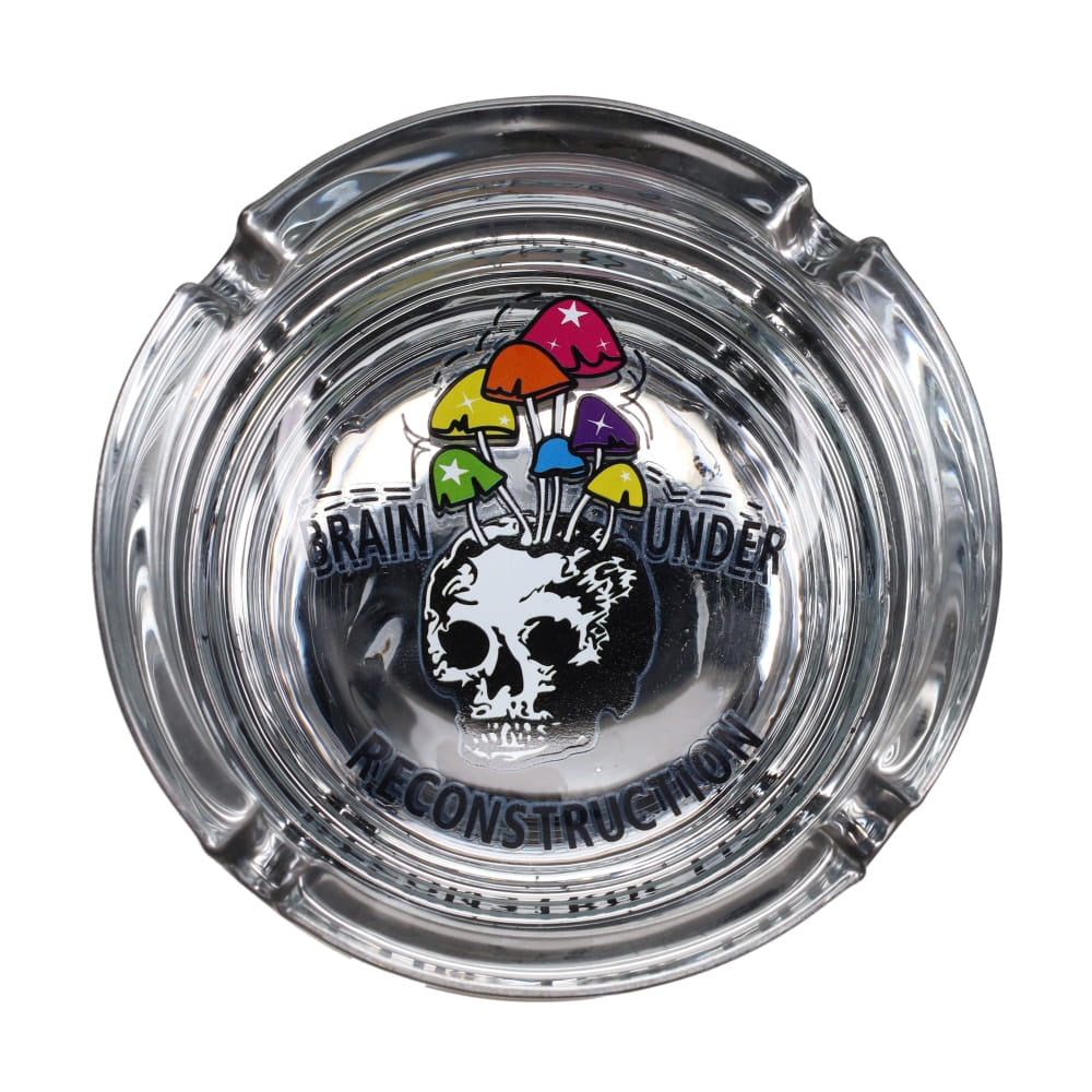 Metallic Mushroom and Skull Ashtray