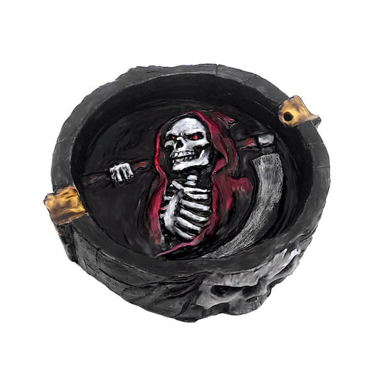 Time Keeper Skull Reaper Ashtray