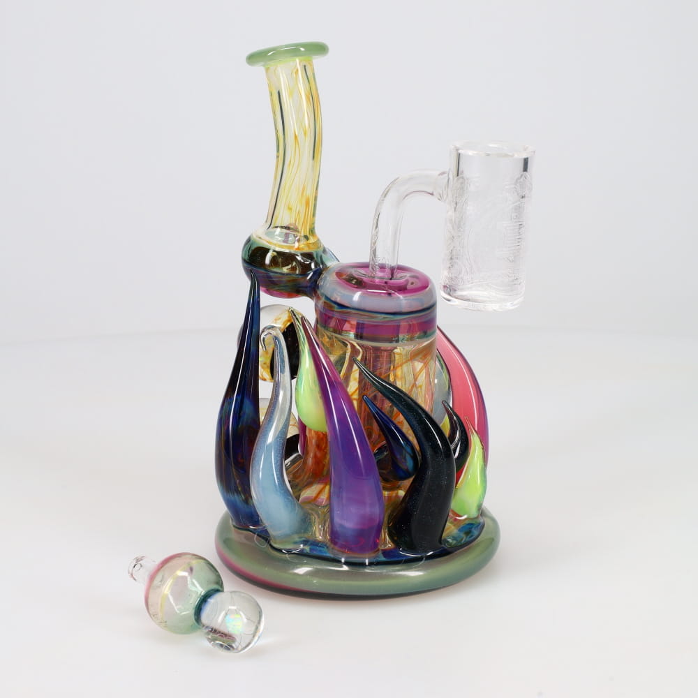 B Money Glass #16 Banded with Case Bubbler