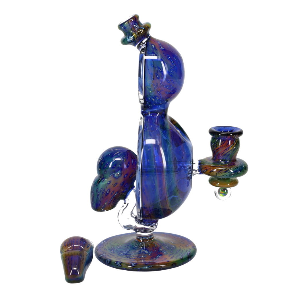 BK Glass Bros x Toe Jam Glass Space Tech Dome Bubbler with Pendant SALE